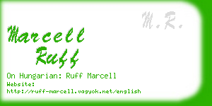 marcell ruff business card